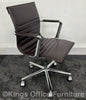 Used Icf Una Leather Chair With Chrome Frame