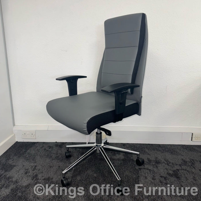 Used Icon Leather Faced Padded Office Chair