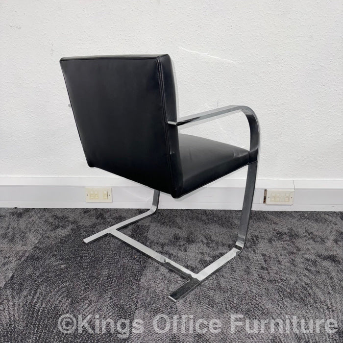 Used Knoll Brno Style Premium Leather Meeting Chair