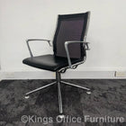 Used Mesh And Leather Executive Meeting Chair