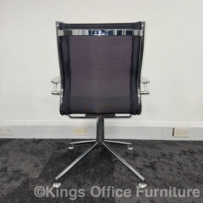 Used Mesh And Leather Executive Meeting Chair