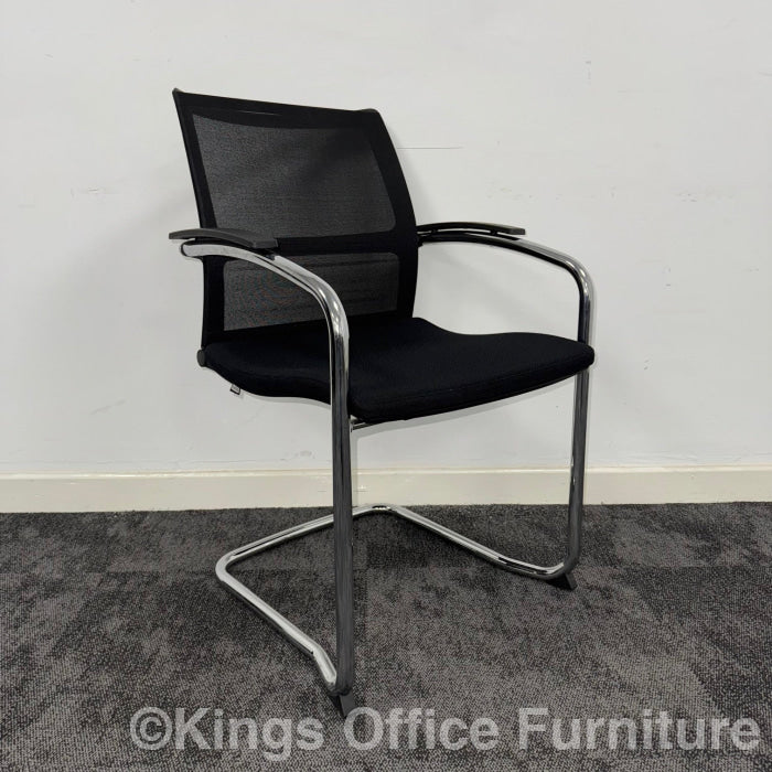 Used Sedus Chrome Frame Mesh Meeting Chair