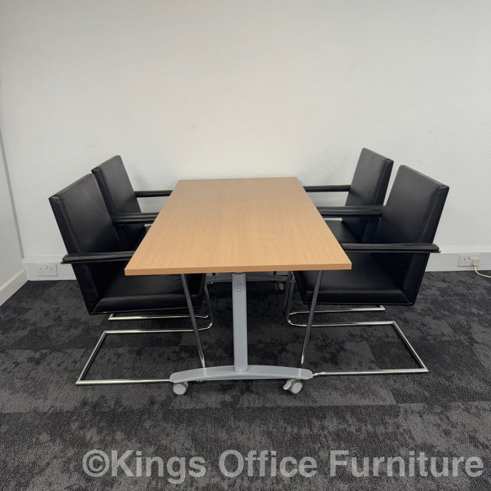 Used William Hands Fliptop Table Meeting Set