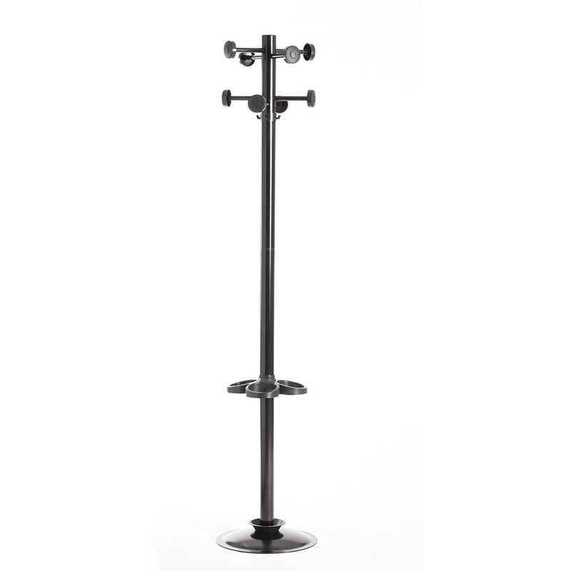 black office coat stand