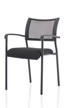 Brunswick Black Frame Meeting Chair with arms