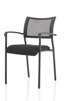 Brunswick Black Frame Meeting Chair with arms