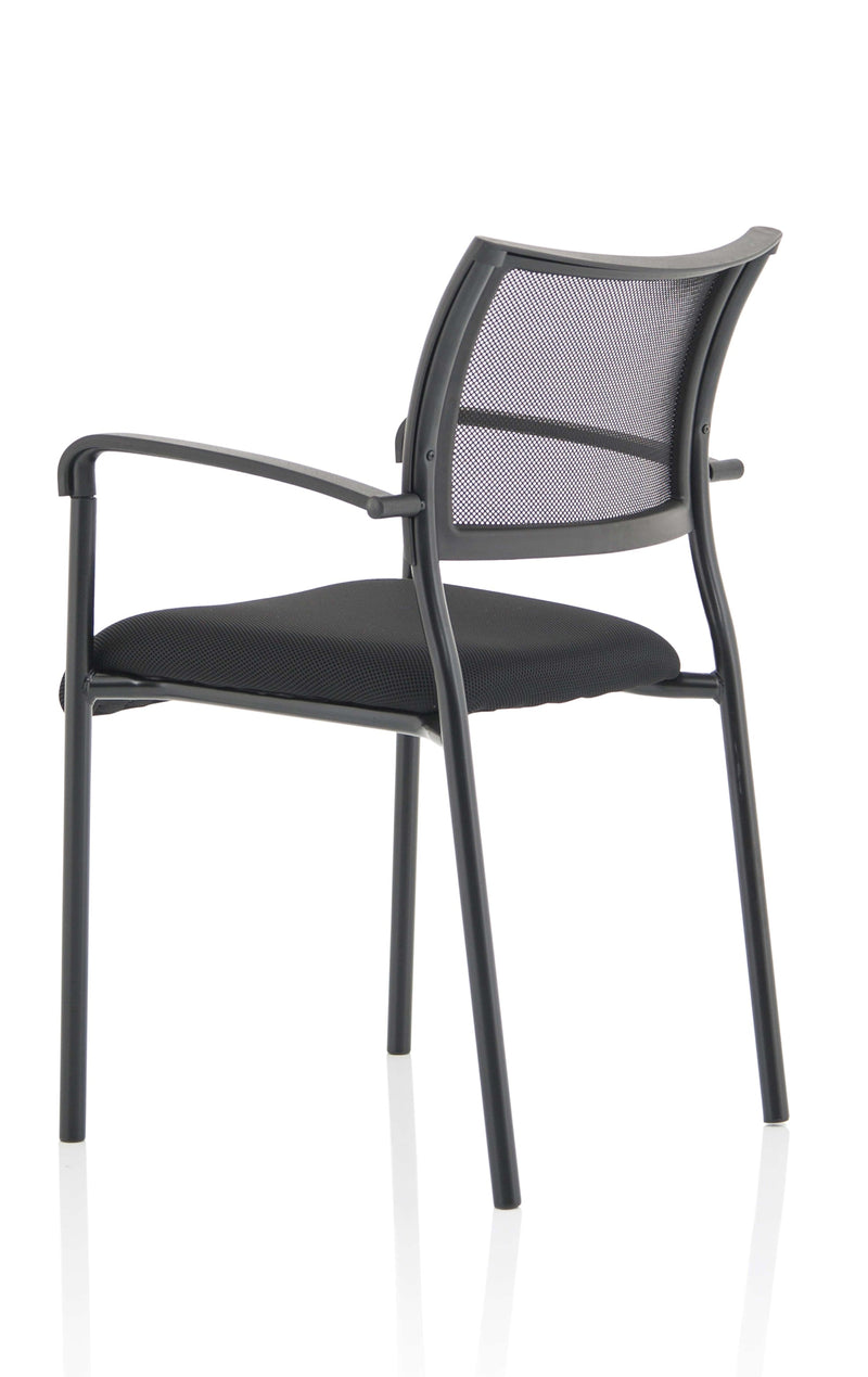 Brunswick Black Frame Meeting Chair with arms