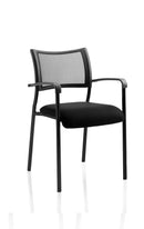 Brunswick Black Frame Meeting Chair with arms