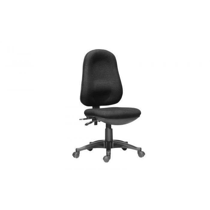 Black fabric Operator Office Chair