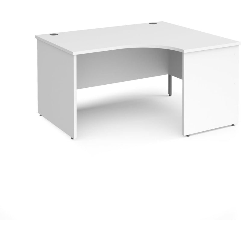 panel leg desks in white and other 