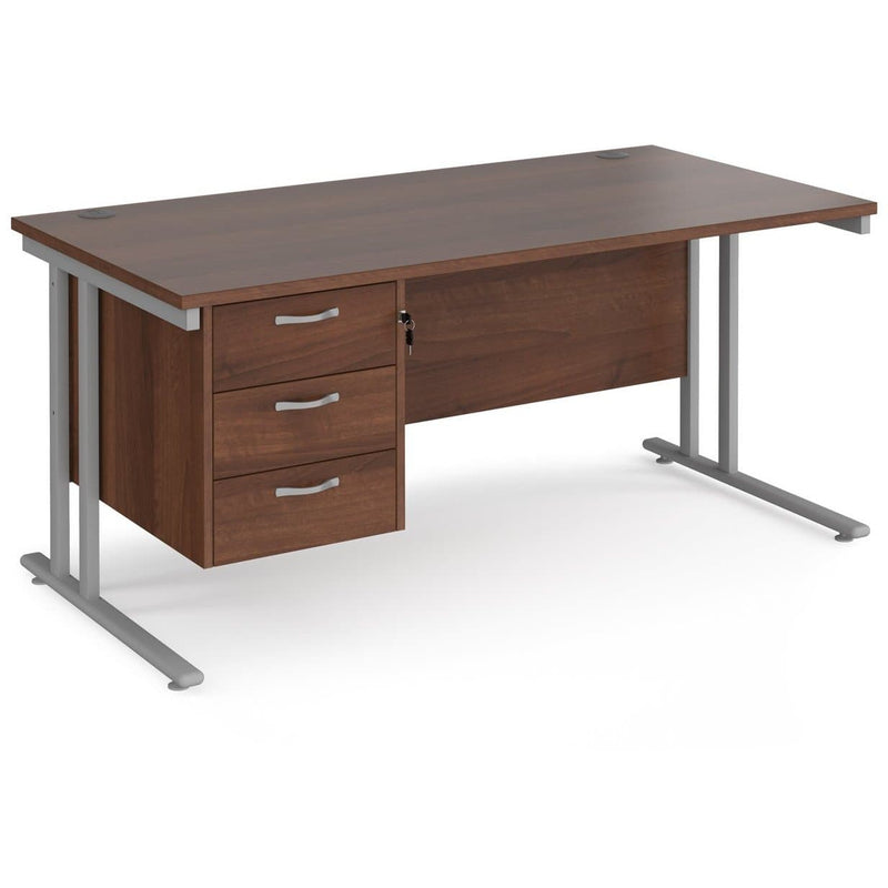 straight desk 3 drawser pedestal 