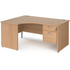 office desk with pedestals 