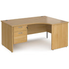office desk with pedestals 
