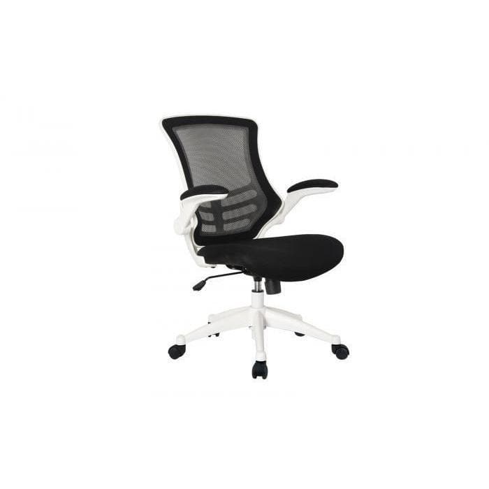 Black Mesh & White Base Office Chair