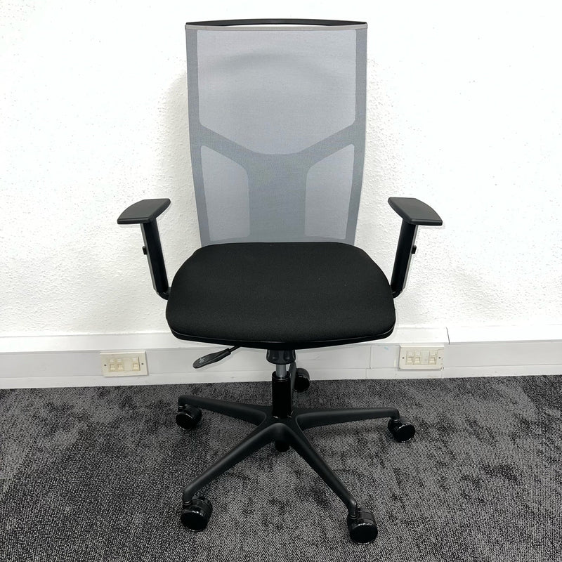 NEW Fully Adjustable Task Chair with Grey Mesh Back