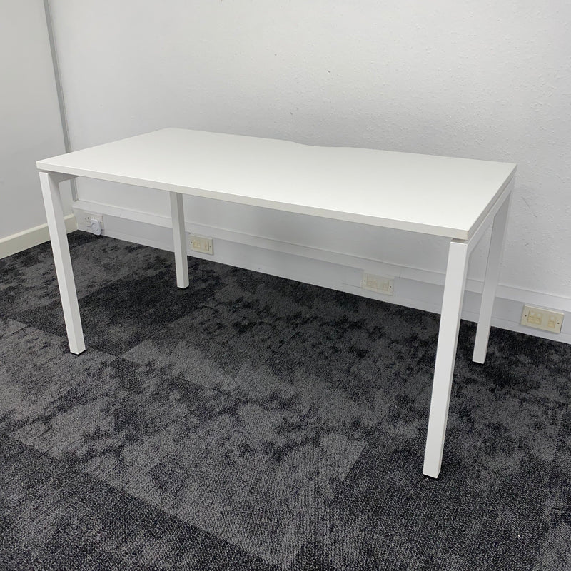 New Still Boxed Nova Single White Bench Desk