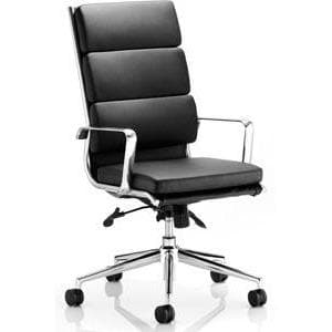 leatehr office chair with arms
