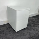 Used Triumph White Steel 3 Draw Mobile Pedestal
