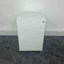 Used Triumph White Steel 3 Draw Mobile Pedestal
