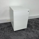 Used Triumph White Steel 3 Draw Mobile Pedestal