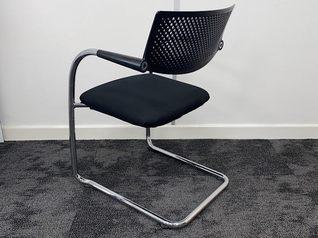 Used Vitra Visavis Black Meeting Chair