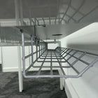 Used White Single Bench Desk 1400x600