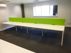 White Bench Desks
