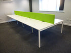 White Bench Desks
