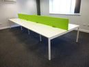 White Bench Desks