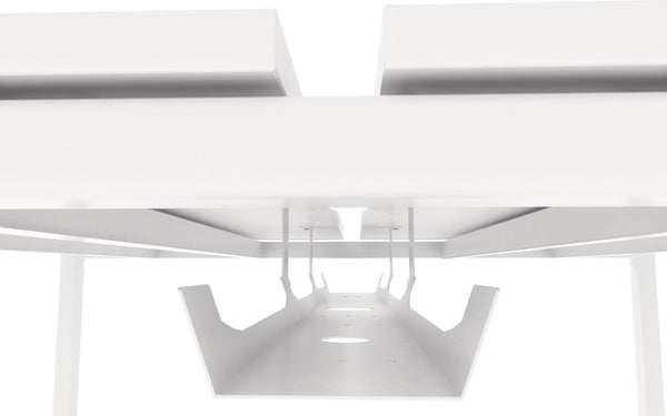 White Cable Tray for the Bench desks 1000mm NB