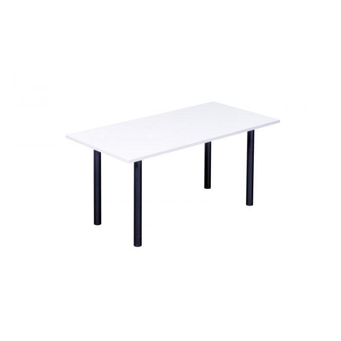 White Table Basic White Rectangle Table
