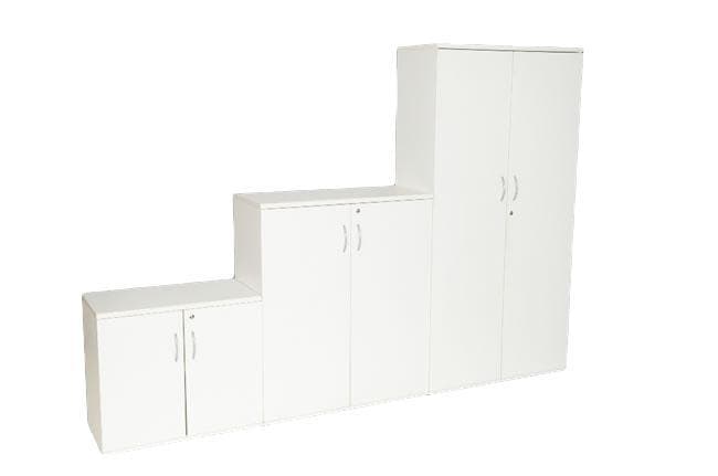 white office cupboards