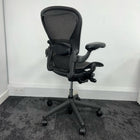 Used Herman Miller Aeron Graphite Full Spec with Lumbar Size B