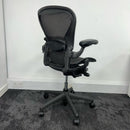 Used Herman Miller Aeron Graphite Full Spec with Lumbar Size B