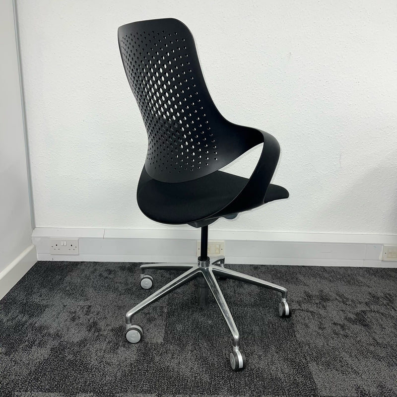 back view of a designer office chair used office furniture