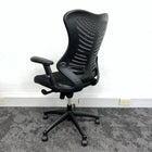 Used Spine High Back Black Mesh Operator Chair